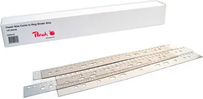 Obrázok produktu pre Peach 510166, Hrebeňová väzba, Priehľadná, 100 kusov
