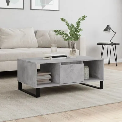 Produktbild von "2024"cloris Couchtisch Betongrau 90x50x36,5 cm Holzwerkstoff - Couchtische CHY41493344