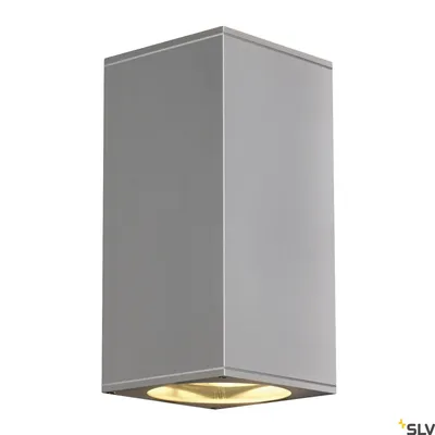 Immagine prodotto di SLV Big Theo Up &amp; Down 229574 Outdoor wall light HV halogen GU10 150 W Silver-grey