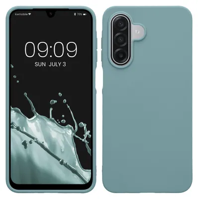Produktbild von kwmobile Hülle für Samsung Galaxy A18 4G / 5G TPU Case - Handyhülle unterstützt kabelloses Laden, flexible Schutzhülle, gummiertes Cover in Arctic