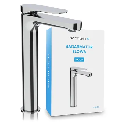 Produktbild von Bächlein - Design Badarmatur - Elowa Chrom - Hohe Ausführung