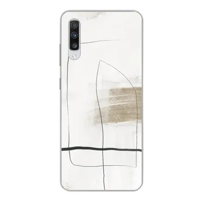 Produktbild von MuchoWow® Handyhülle Schutzhülle Hülle für Samsung Galaxy A70 Farbe - Minimalismus - Schwarz Silikon Softcase Handy Hülle - Schutzhaube