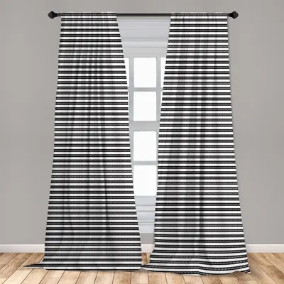 Immagine prodotto di Abakuhaus, tende per finestre, design moderno e astratto, set di 2 pannelli, 150 x 175 cm