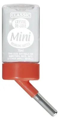Trinkflasche für Kleintiere, 75 ml, transparent, Doppelkugeltechnik