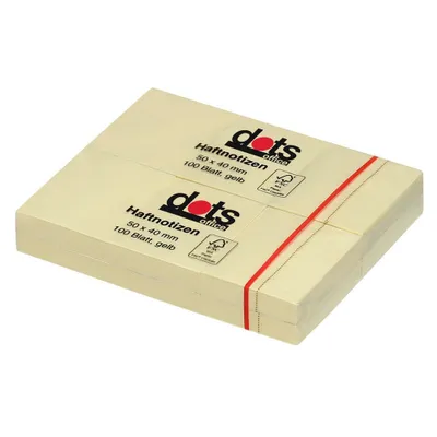 Immagine prodotto di dots 221921 12x Haftnotiz Standard gelb 5,0 x 4,0 cm