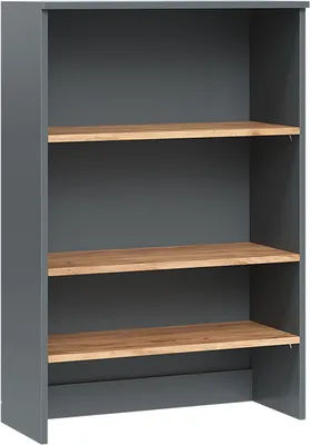Produktbild von Badschrank Vicco Viktor Anthrazit/Goldkraft Eiche 68 x 100.4 cm mit offenen Regalen, Model 55165
