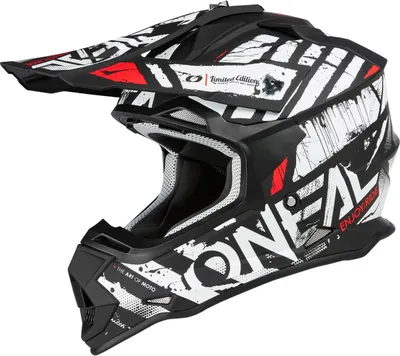 Produktbild von Oneal 2Series Glitch Motocross Helm, schwarz/weiß, S (55/56)