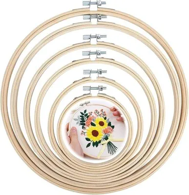 Obrázok produktu pre 6-dielna sada okrúhlych obrubiek Bamboo