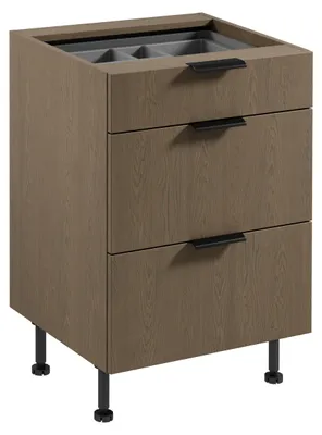 Produktbild von SALERNO Küchenschubladenschrank – Breite 60 cm, Farbe: Baltic Storm + GRATIS Sideboard