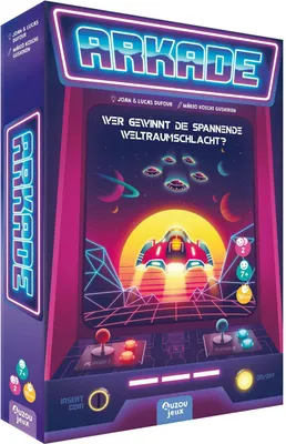 Produktbild von AUZOU, Arkade, Spannendes 2 Personen Spiel mit Würfeln, Taktik und Strategie im Weltraum, Für 2 Spieler ab 7 Jahren