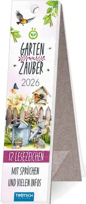 Produktbild von Trötsch Lesezeichenkalender Gartenzauber 2026