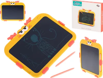 Obrázok produktu pre Grafický tablet kresliaca doska jeleň 10' žltá + pero stylus