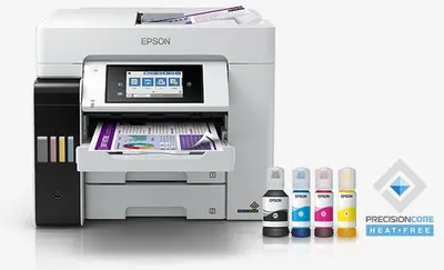 Produktbild von Epson EcoTank L6580, Tintenstrahl, Farbdruck, 4800 x 22400 DPI, A4, Direktdruck, Schwarz, Weiß