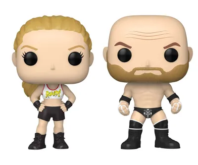 Immagine prodotto di FUNKO POP! - Sport - Wrestling WWE Ronda Rousey e Triple H Confezione da 2 pezzi