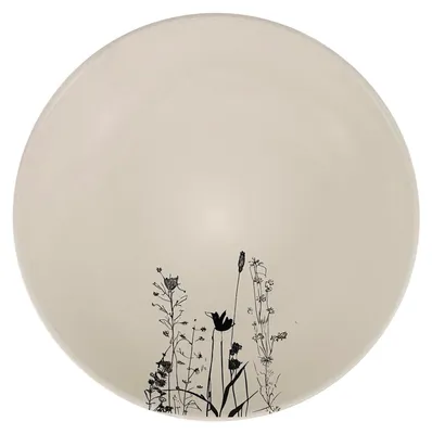 Zdjęcie produktu dla Ceramiczny głęboki talerz Cream Garden ø 22 cm, kremowy/czarny