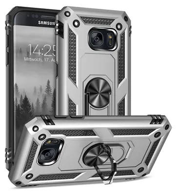 Produktbild von Armor Outdoor Handyhülle für Samsung Galaxy S7 Handy Panzer Case Cover Schutzhülle Farbe: Silber
