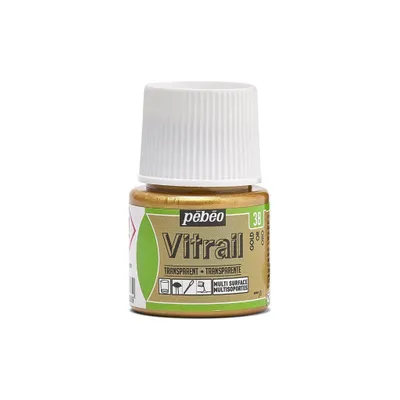 Immagine prodotto di Pebeo Vitrail vernice trasparente per vetro, 45 ml, 38 oro