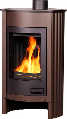 Image de HS FLAMINGO poêle MASTERFLAMME Medie I - brun - velours