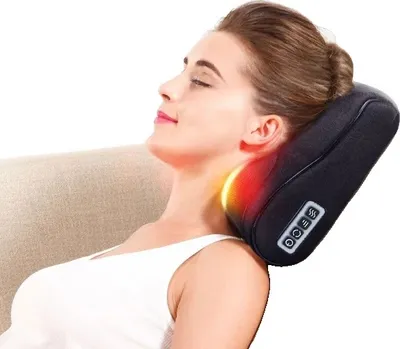Image de Appareil de massage Shiatsu, chaleur infrarouge, coussin de massage pour la nuque, les épaules et le dos, prise UE, RP2-H-4