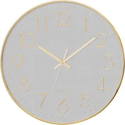 Produktbild von Silent Wanduhr Schlafzimmer-Uhr mit Silent-Mechanik, Ø 30 cm - Atmosphera