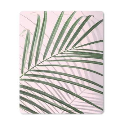 Produktbild von MuchoWow® Mauspad Mousepad Pflanze - Grün - Rosa - Natur 19x23 cm - Mousepads - Maus Mat - Pad - Mausunterlage - Mauspads - Spielen