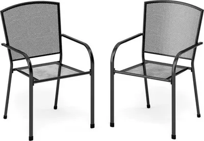 Produktbild von 2 Gartenstühle, Terrassenstühle, Balkonstühle, Bistro-Stühle, Metall