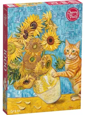 Immagine prodotto di CHERRY PAZZI, puzzle "Gatto e arte", 1000 pezzi