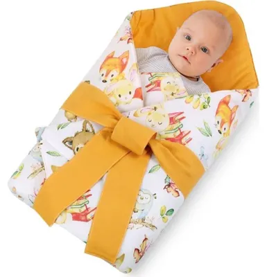 Zdjęcie produktu dla Otulacz - 83x83 cm - Biały,Żółty