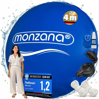 Zdjęcie produktu dla Poduszka zimowa do basenu okrągła - 400 cm - PVC 2 x 0,22 mm - z linkami do mocowania - Poduszka pod pokrywę basenu zimą