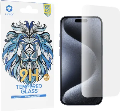 Produktbild von LITO 2.5D 9H Gehärteter Glas Classic Displayschutzfolie für Apple iPhone 15 Pro - Transparent