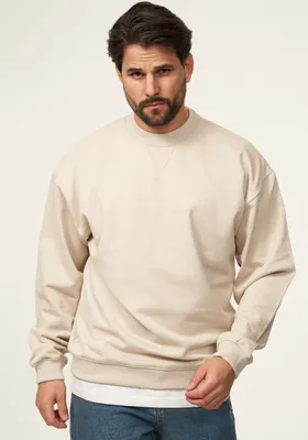 Produktbild von SOULSTAR Herren Sweatshirt S2AGEO Herren Oversize Pullover mit Rundhals-Ausschnitt Crew-Neck Sweater