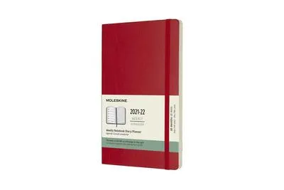 Produktbild von Moleskine Classic Planner, Papier, Rot, 2021 - 2022, 1 Taschen, Notizseiten, Gummiband