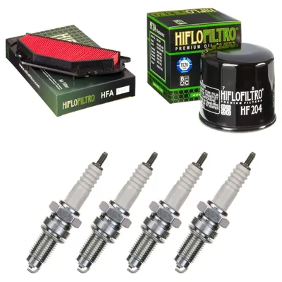 Obrázok produktu pre Súprava servisných dielov pre Kawasaki ZX-6RR 600 K Ninja 2003 – vzduchový filter, olejový filter, zapaľovacie sviečky od pamoto –