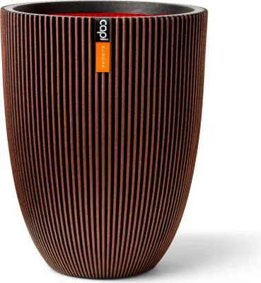 Produktbild von Capi Europe Gefäß elegant niedrig Groove NL - 34x46 - Kupfer