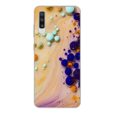 Produktbild von MuchoWow® Handyhülle Schutzhülle Hülle für Samsung Galaxy A70 Milch - Tinte - Psychedelisch Silikon Softcase Handy Hülle - Schutzhaube