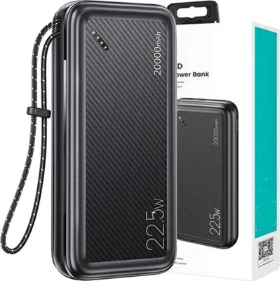 Produktbild von Usams Powerbank Pb60 20000Mah 22.5W 2Xqc3.0+Pd Schnellladung Czarny/Schwarz 20Kcd16801 (Us-Cd168)