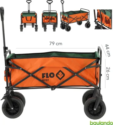 Obrázok produktu pre Skladací záhradný vozík 91 x 44 x 26 cm, do 100 kg, prepravný vozík