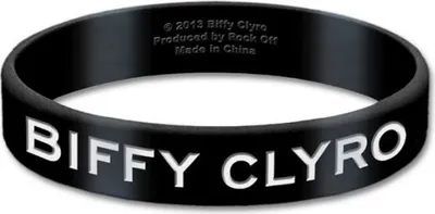 Obrázek produktu pro Biffy Clyro - silikonový náramek na ruku s logem RO6907 (jedna velikost) (černý)
