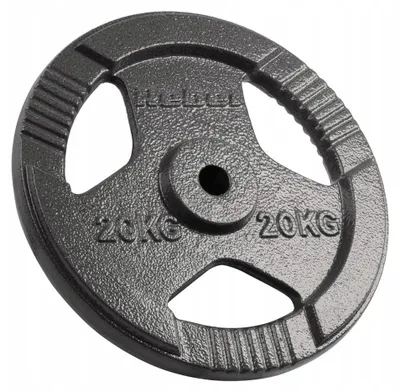 Zdjęcie produktu dla Obciążenie żeliwne gumowane 20kg, otwór olimpijski 51mm, REBEL ACTIVE