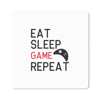 Produktbild von MuchoWow® Gaming Mauspad Mousepad Spiele - Spiel - Zitat 30x30 cm - Mousepads - Maus Mat - Pad - Mausunterlage - Gaming