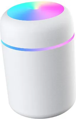 Obrázek produktu pro 300ml malý zvlhčovač vzduchu s chladnou mlhou Barevný zvlhčovač vzduchu USB Mini čistička vzduchu do auta Bílá