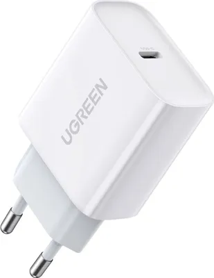 Produktbild von Ugreen USB-Ladegerät Power Delivery 3.0 Quick Charge 4.0+ 20W 3A weiß (60450)