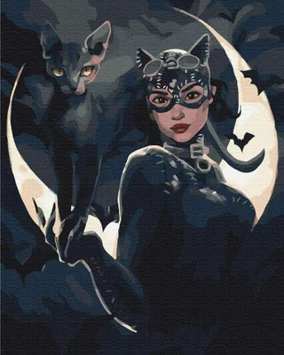 Image de Peinture par numéros « La Dame noire » pour adultes et enfants