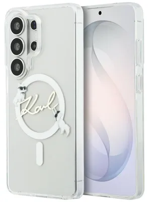 Immagine prodotto di Cover Karl Lagerfeld Galaxy S26 Ultra trasparente MagSafe Logo gatto