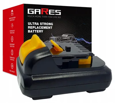 Zdjęcie produktu dla GARES Akumulator Bateria do Dewalt DCD706F2 DCB 120 DCB123 | 12 V 2Ah | Seria Wzmocniona High-Performance | Wysoka Moc