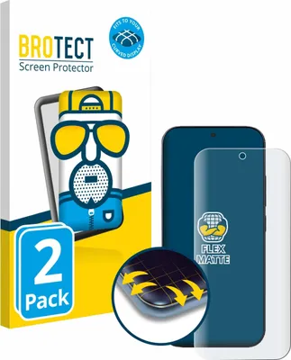 Produktbild von 2x BROTECT Fullscreen Schutzfolie für Xiaomi 17 Pro Displayschutz Folie Fullcover Matt Entspiegelungsfolie