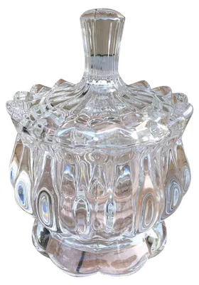Vorratsglas mit Deckel, transparent, 150 ml, rund, für Süßigkeiten & Deko