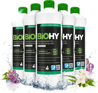 Produktbild von BiOHY Reinigungsmittel für Saugwischer mit Frühlingsduft, Bodenwischpflege, 6 x 1 l