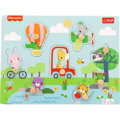 Immagine prodotto di TREFL Fisher Price, puzzle in legno con animali