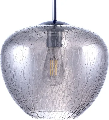 Produktbild von Deckenlampe Pendelleuchte Wohnzimmer Schlafzimmer Höhenverstellbar Glas E27 Farbe Schwarz-Chrome